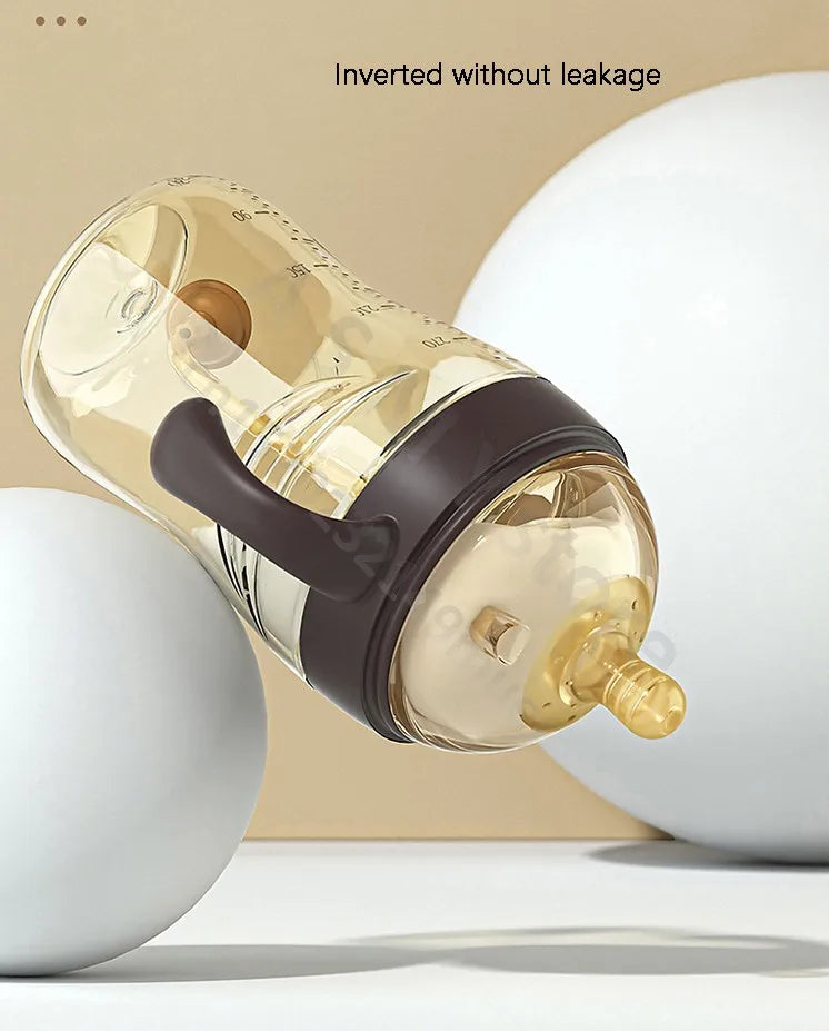 Newborn baby bottle/wide mouth break bottle/nano nipple/drinking nipple/duck nipple/learning drinking cup/big baby bottle