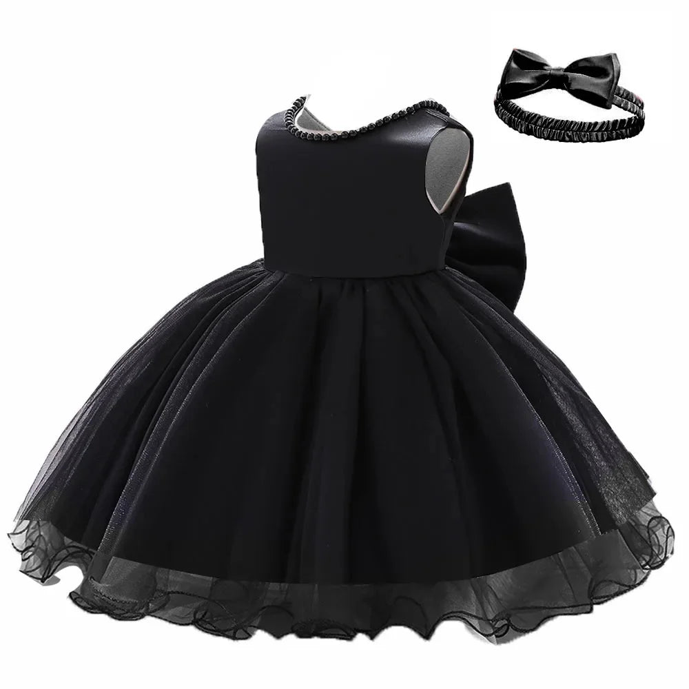 2024 Newborn Dress For Girls Kids Baptism Dresses Baby Girls 1st Birthday Wedding Princess Dress For Bridesmaids Infant Vestidos