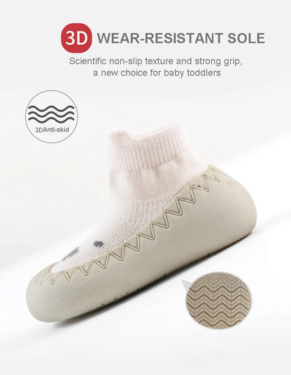 Spring And Summer Baby Shoes Soft Cartoon Baby Floor Socks Non-Slip Toddler Shoes Anti Drop Soft Soled Newborn Shoes