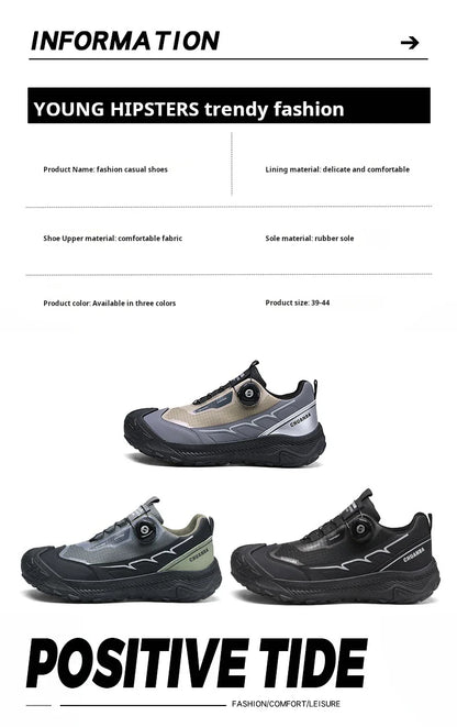 2025 New Men's Shoes Work Sports Shoes Fashionable Casual Shoes Comfortable Multi-functional Low Top Shoes Outdoor Hiking Shoes
