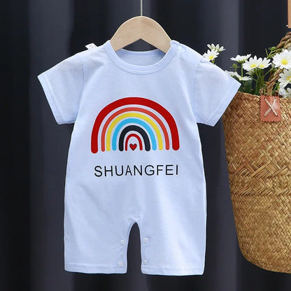 Newborn Baby Boy Clothes Bodysuit For Newborns Summer Romper Baby Girls Clothes Cotton Short Sleeved Jumpsuit