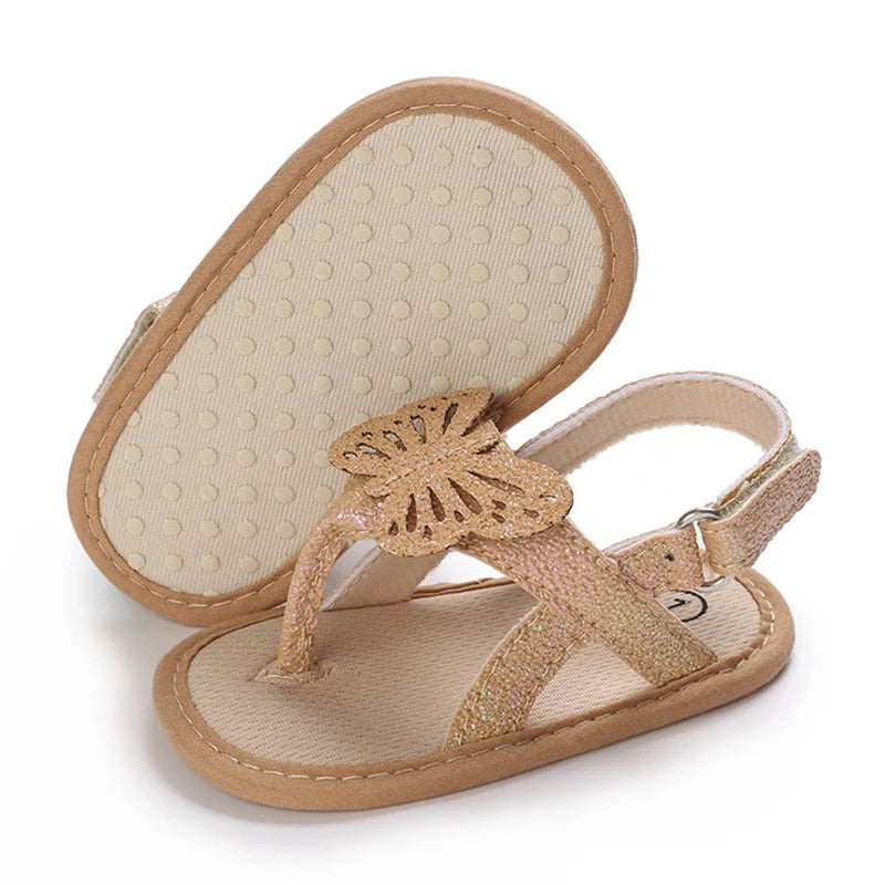 0-18M Baby Girls Summer Shoes Sandals First Walkers Newborn Shoes Casual Soft Sole Sandals Toddler Shoes