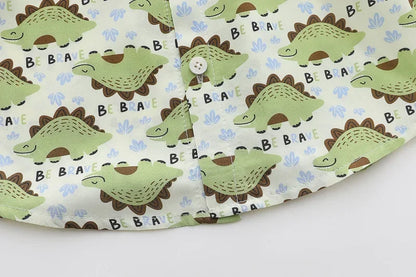 Boys' Summer Shirt Set 2025 New Summer Children's Clothes Baby Short sleeved Shorts Stylish