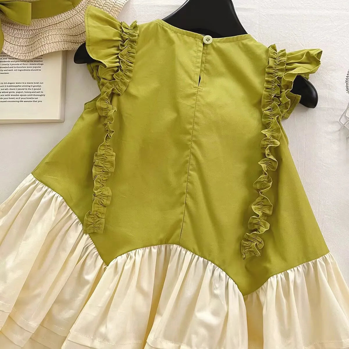 Girls Casual Dresses Bohemian Dimensional-Flower Patchwork Sundress Kids Dresses for Girls 2 To 7 Years Flower Girl Dresses