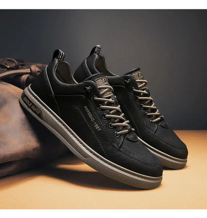 New Shoes for Men  Comfortable Flat Men's Casual Shoes Outdoor Wild Men's Sneakers High End Fashion One Pedal Dress Shoes Male