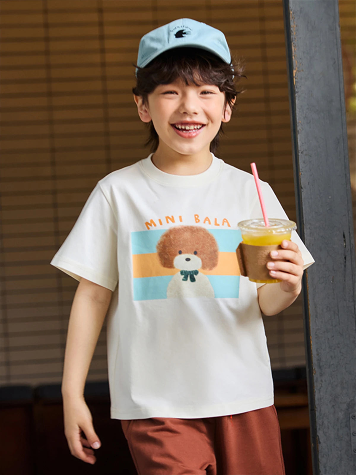 Boys and Girls T-Shirt Summer Breathable Cool Feeling Antibacterial Kid Quick-Dry Short Sleeve Top