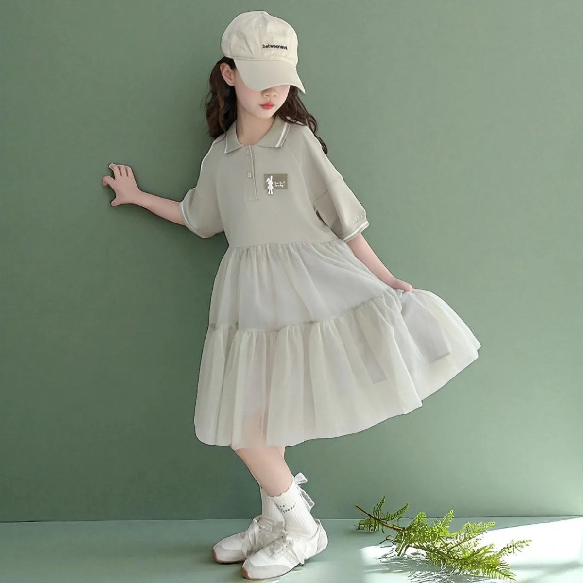 Summer Kids Outfits Lace Gray Dresses for Girls Princess Short Dress Baby Children Clothes Party Costumes 4 6 8 9 11 10 12 Years