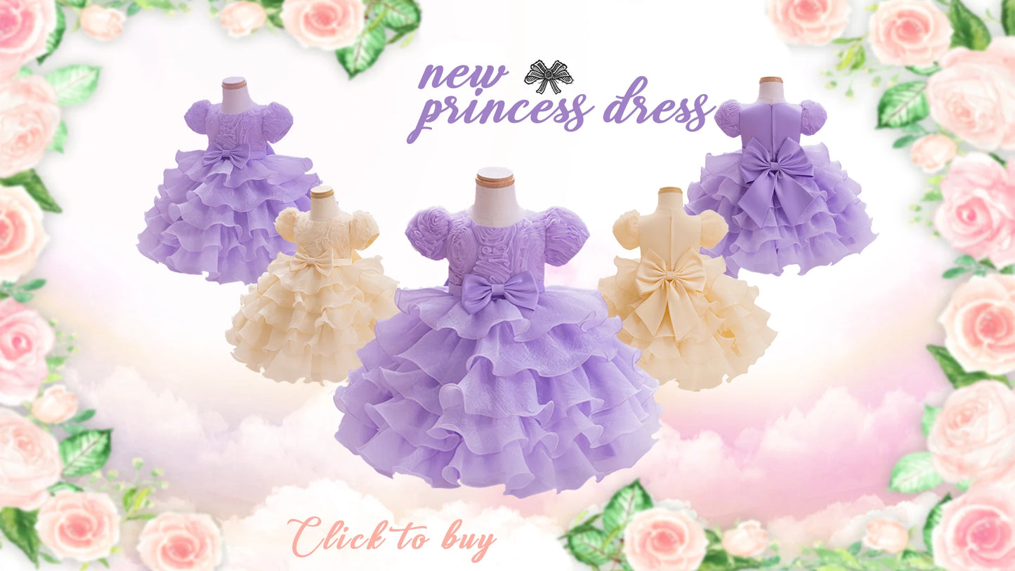 0-2 Year Old Baby Dress Summer New Newborn Centennial Birthday Party Girl Princess Dress Sleeveless Mesh Romper Dress