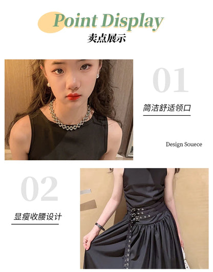kids dresses for girls summer clothes meisjes jurk French style teenage girl sleeveless long dress vestido de princesa luxo 12