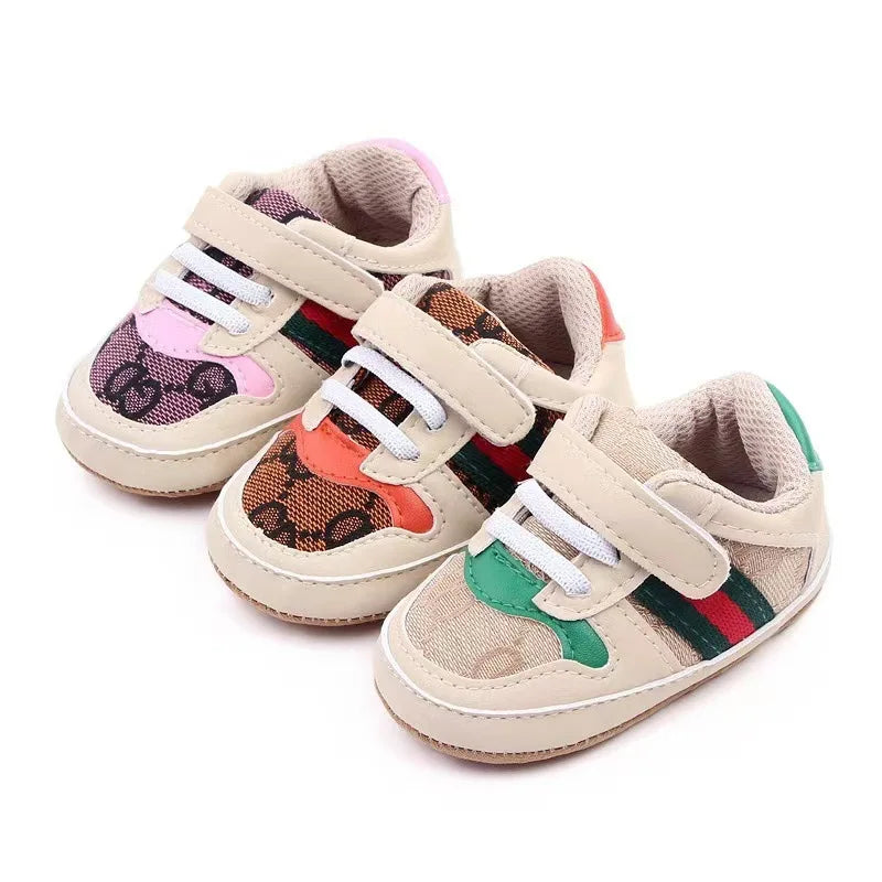 Newborn Infant Girls Sneakers Non-Slip First Walkers Shoes Fashionable 0-18M Casual Sports Shoes