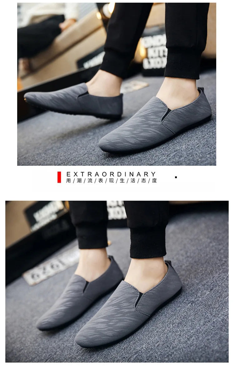 Shoes for Man New Men Fashionable Canvas Breathable Flat Bottomed Walking Shoes with Lightweight Sports Shoes Men's Sneakers (Available)