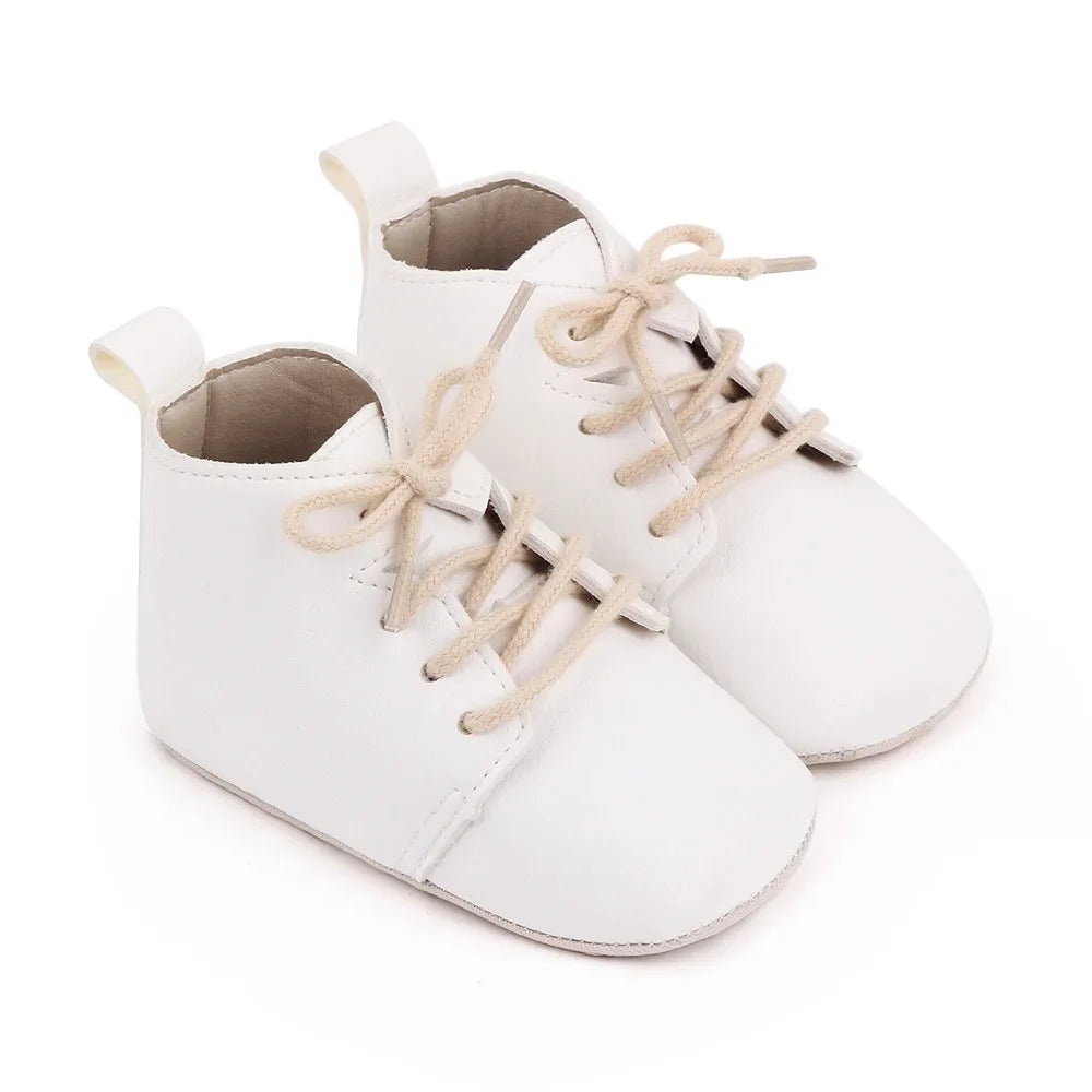 Newborn Baby Shoes Casual Baby Girl Boy PU Leather Infant Toddler Non Slip Soft Sole Sports Shoes First Walker Sneakers
