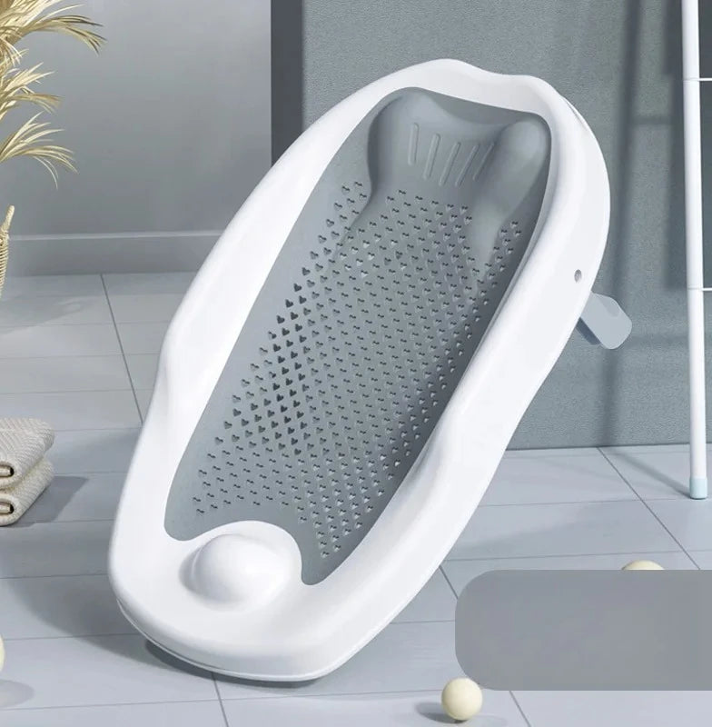 Newborn Adjustable Bath Net Seat Cushion Anti-slip Baby Bath Net Mat Children Shower Net Universal Bath Bed Holder