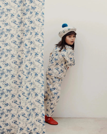 Girls' Dresses 2025 Fall New Arrivals Printed Embroidered Princess Dress Cotton Warm Girls' Jacket Peter Pan Collar Knit Sweater