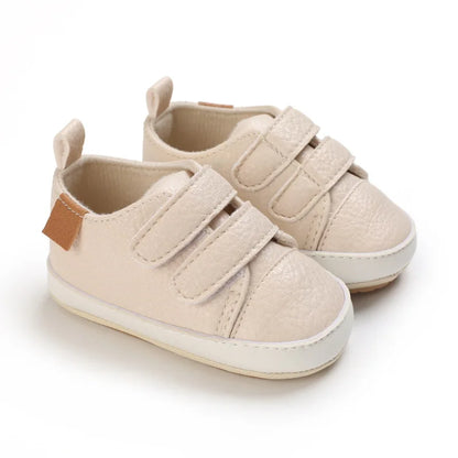 Classic Newborn Baby Shoes White Casual Shoes Boys Girls Shoes Fashion Sneakers Soft Sole Non-Slip Toddler Shoes First Walkers
