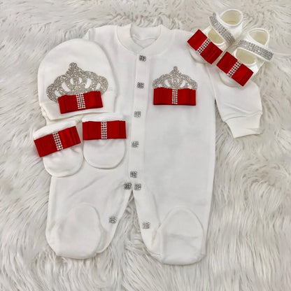 Newborn Boys Romper Clothes Formal Suit 4 Piece Vest Pants and Tie Dresswear Suit Set Welcome Home 40suyi days Celebrity outfit