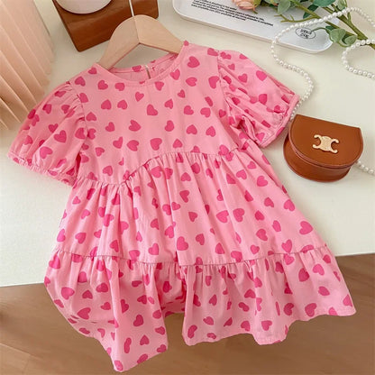 Baby Girl Princess Dress New Flower Girl Dresses Toddler Baby Girl Clothin Casual Summer Kids Girls Dress Floral Kids Clothes g