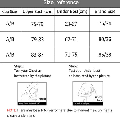 Women's Sexy Cotton Gathered Bra Deep V Underwire Ladied  Brassiere Push Up Lingerie Solid Bras Backless Intimate Underwear (Available)