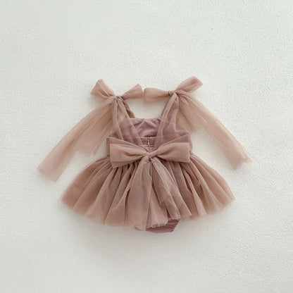 0-2 Year Old Baby Dress Summer New Newborn Centennial Birthday Party Girl Princess Dress Sleeveless Mesh Romper Dress