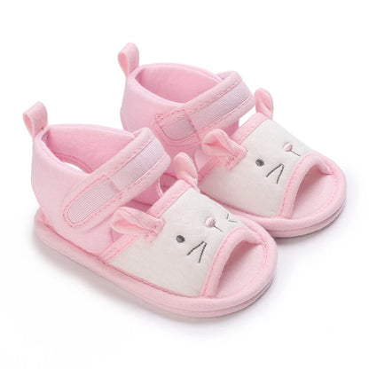 VALEN SINA 0-18M Newborn Baby Girls Summer Shoes Sandals First Walkers Newborn Shoes Casual Soft Sole Sandals Toddler Shoes (Available)