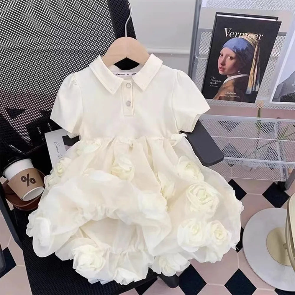Girls Dresses Summer 2024 New Children Fashion Princess Dress For Baby Birthday Party Clothes Toddler Fashion Costume Kids 2-7Y