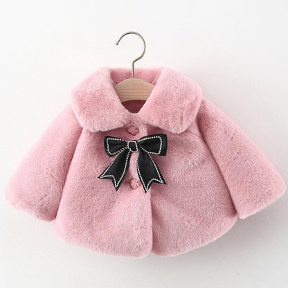 Winter Baby Girl Clothes Windproof Warm Toddler Cotton Coat New Born Korean Style Jacket For Girls Infant Overalls Kids Wear (Available)