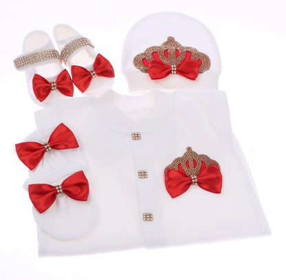 Newborn Boys Romper Clothes Formal Suit 4 Piece Vest Pants and Tie Dresswear Suit Set Welcome Home 40suyi days Celebrity outfit