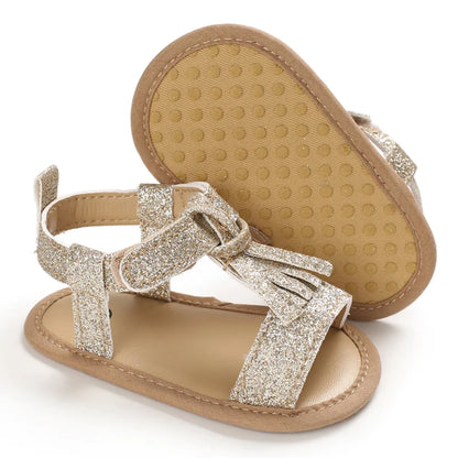 VALEN SINA 0-18M Newborn Baby Girls Summer Shoes Sandals First Walkers Newborn Shoes Casual Soft Sole Sandals Toddler Shoes (Available)