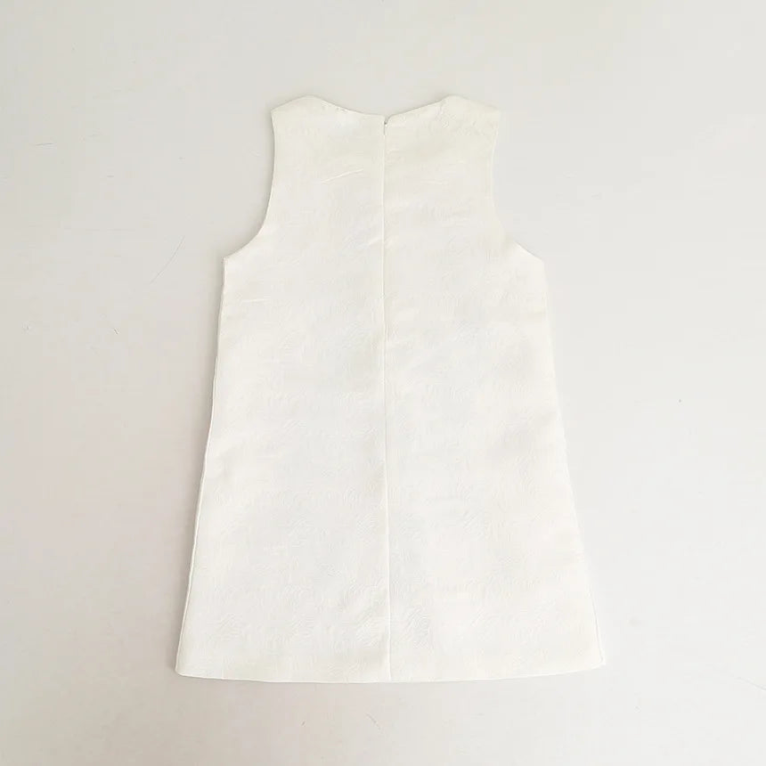 Young Children Vestidos De Fiesta Sleeveless Girls Summer Dresses Princess Girl Dresses European Style Wedding Girl Clothes