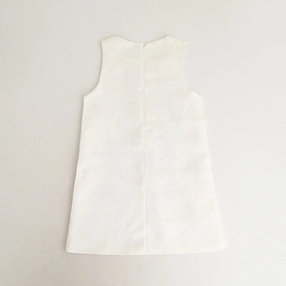 Young Children Vestidos De Fiesta Sleeveless Girls Summer Dresses Princess Girl Dresses European Style Wedding Girl Clothes