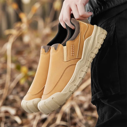 Men's shoes for work, leisure, and outdoor activities in spring and autumn, convenient to step on, suitable for sports and work (Available)
