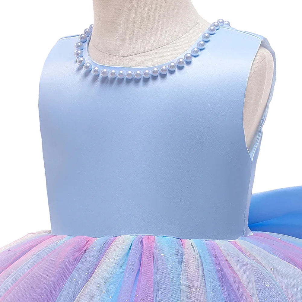 2024 Newborn Dress For Girls Kids Baptism Dresses Baby Girls 1st Birthday Wedding Princess Dress For Bridesmaids Infant Vestidos