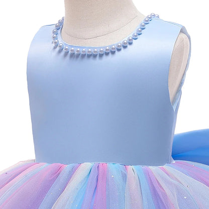 2024 Newborn Dress For Girls Kids Baptism Dresses Baby Girls 1st Birthday Wedding Princess Dress For Bridesmaids Infant Vestidos