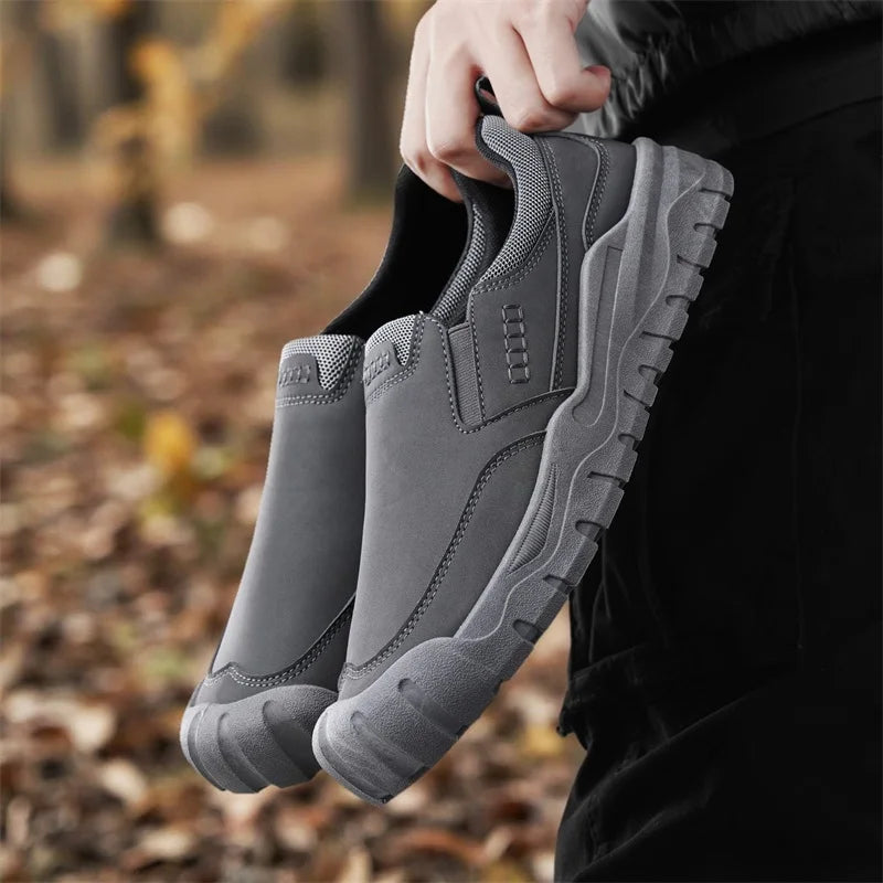 Men's shoes for work, leisure, and outdoor activities in spring and autumn, convenient to step on, suitable for sports and work (Available)
