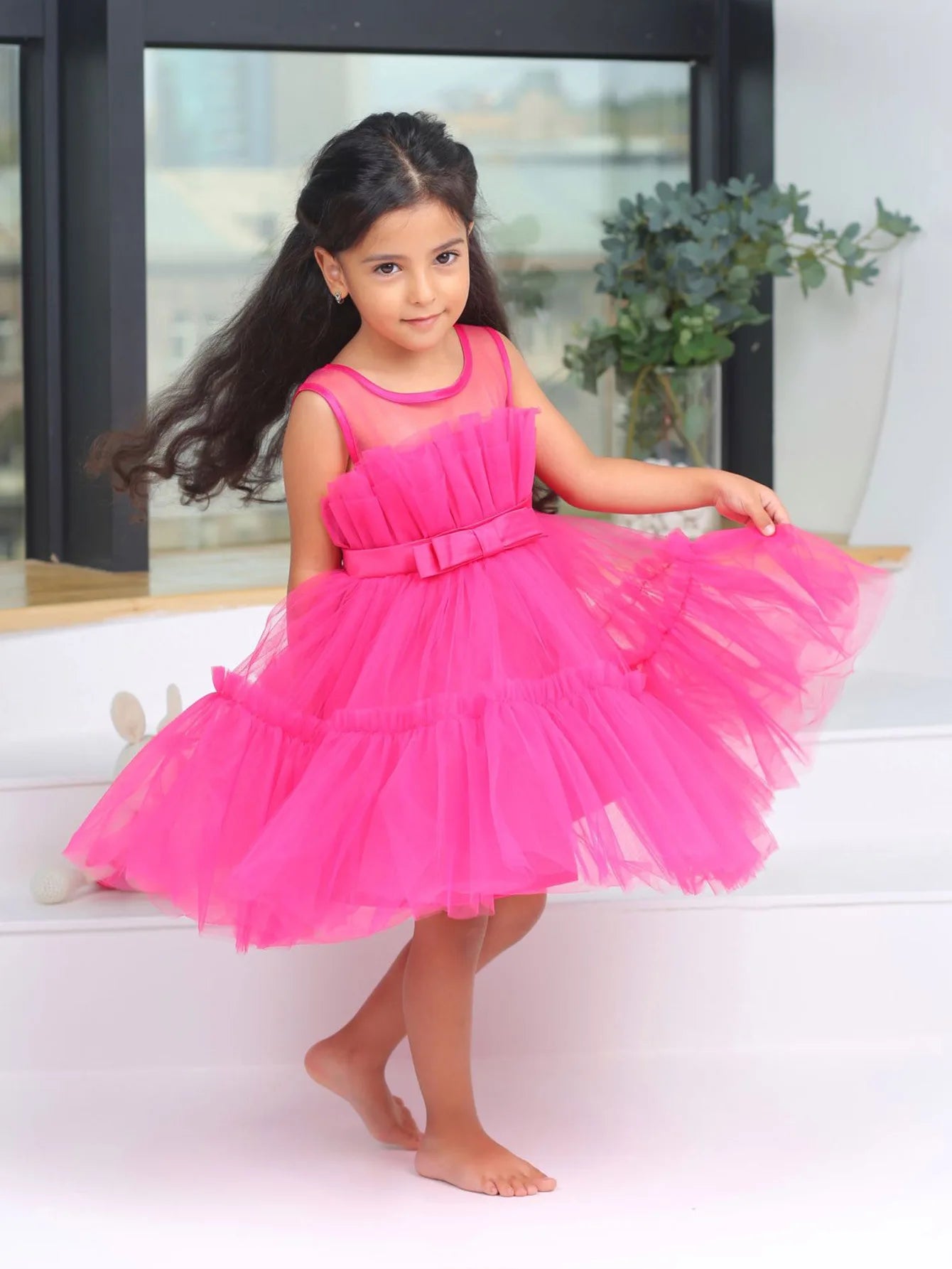 Girls Party Dress White Bridesmaid Dresses For Girls Wedding Evening Prom Gown Kids First Communiom Formal Vestidos