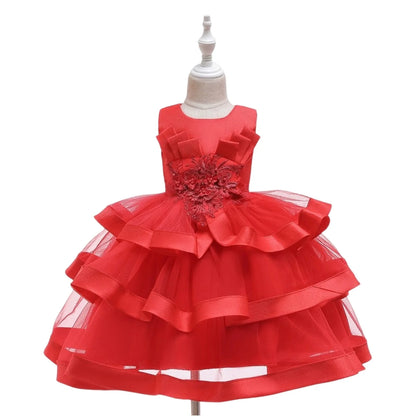 Fashionable Dresses Girl Dress for Girls tutu Kids Clothing Elegent Organza Girls Dresses for Children Princess Party Custumes