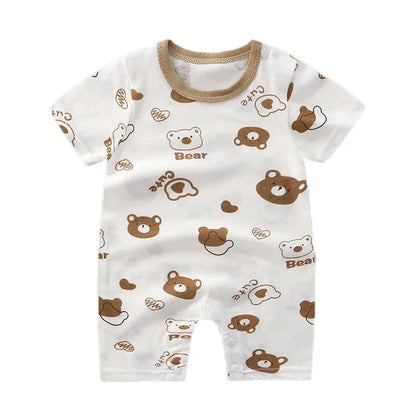 Newborn Baby Boy Clothes Bodysuit For Newborns Summer Romper Baby Girls Clothes Cotton Short Sleeved Jumpsuit