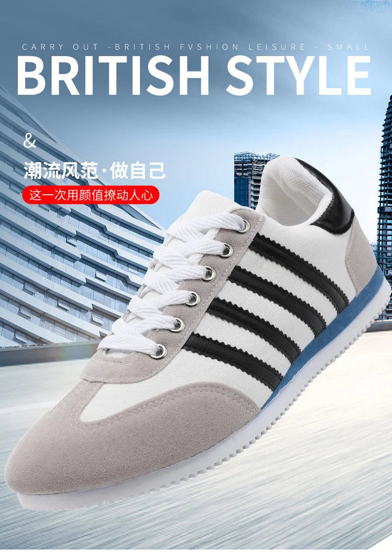 Men's Shoes Trend Casual Shoes for Men Breathable Flat Shoes Outdoor Fitness Free Sports Male Shoes Comfortable Vulcanized Shoes   (Available)