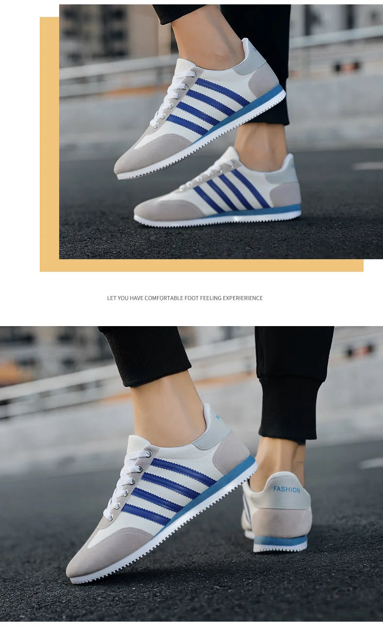 Men's Shoes Trend Casual Shoes for Men Breathable Flat Shoes Outdoor Fitness Free Sports Male Shoes Comfortable Vulcanized Shoes   (Available)