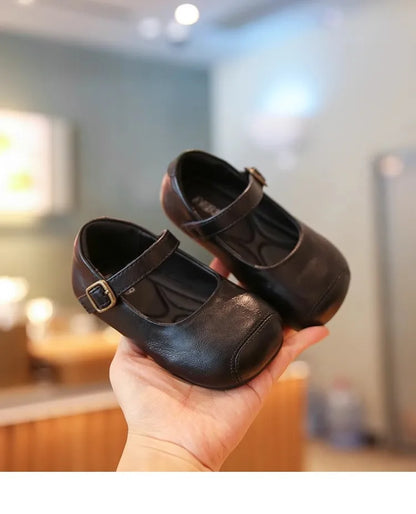 New Baby Shoes Leather Baby Girl Autumn Rubber Sole Anti-slip Multicolor Elegant Toddler First Walkers Newborn Crib Toddler Shoe