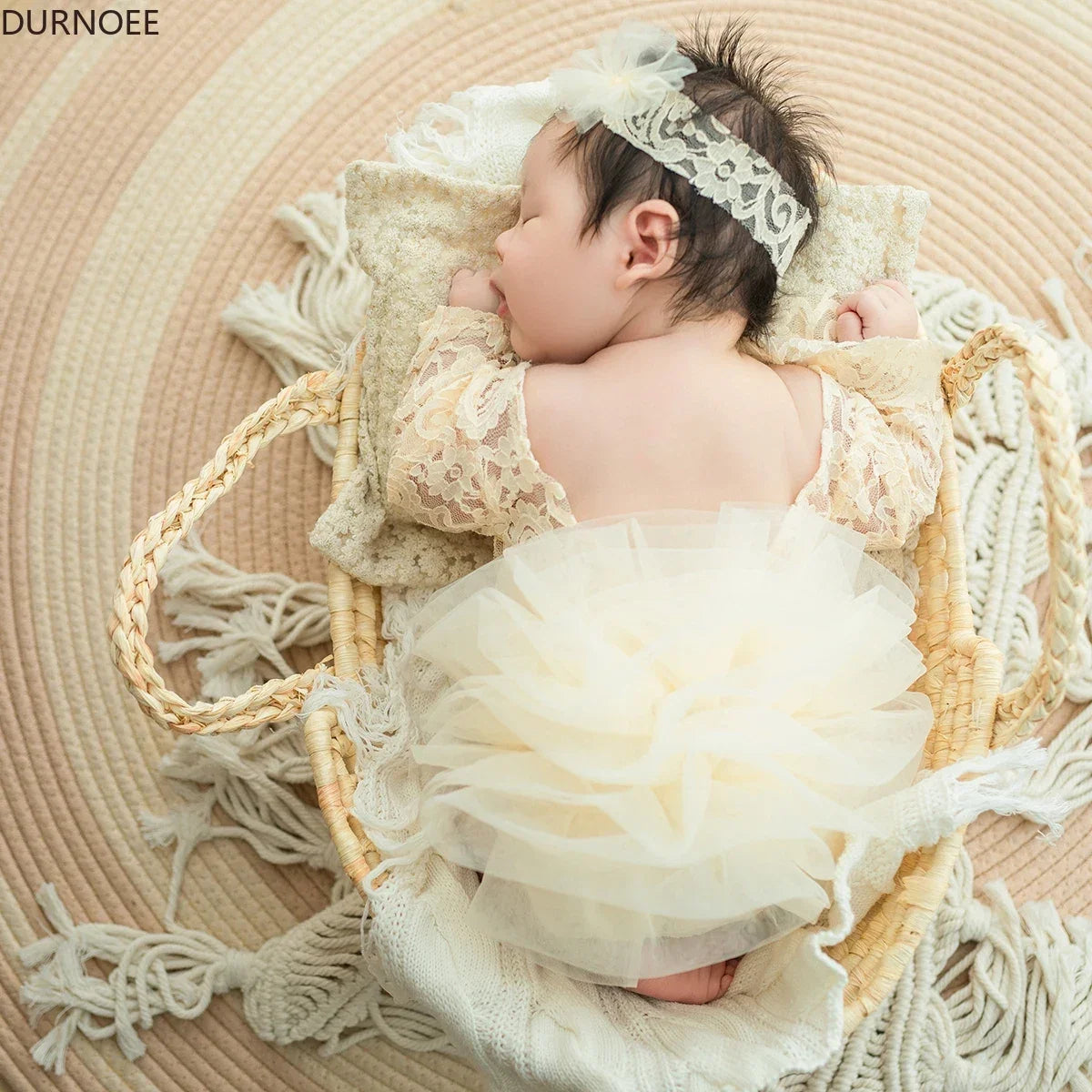 Baby Tutu Dress Newborn Photography Outfit  Lace Girl Princess Dress Romper Baby Gifts Photo Shooting Clothing