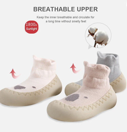 Spring And Summer Baby Shoes Soft Cartoon Baby Floor Socks Non-Slip Toddler Shoes Anti Drop Soft Soled Newborn Shoes