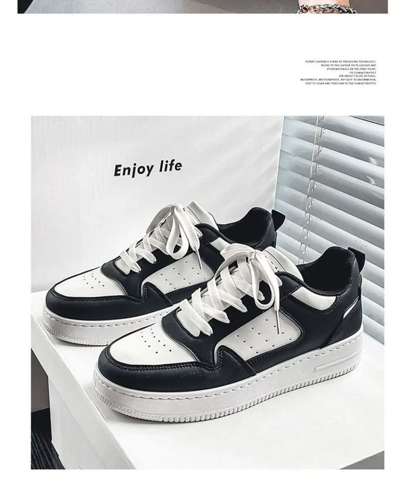 Men's Shoes Classic Black White Sneakers Fashion Tenis Training Shoes for Men Youth Student Sports Running Shoe New Casual Shoes