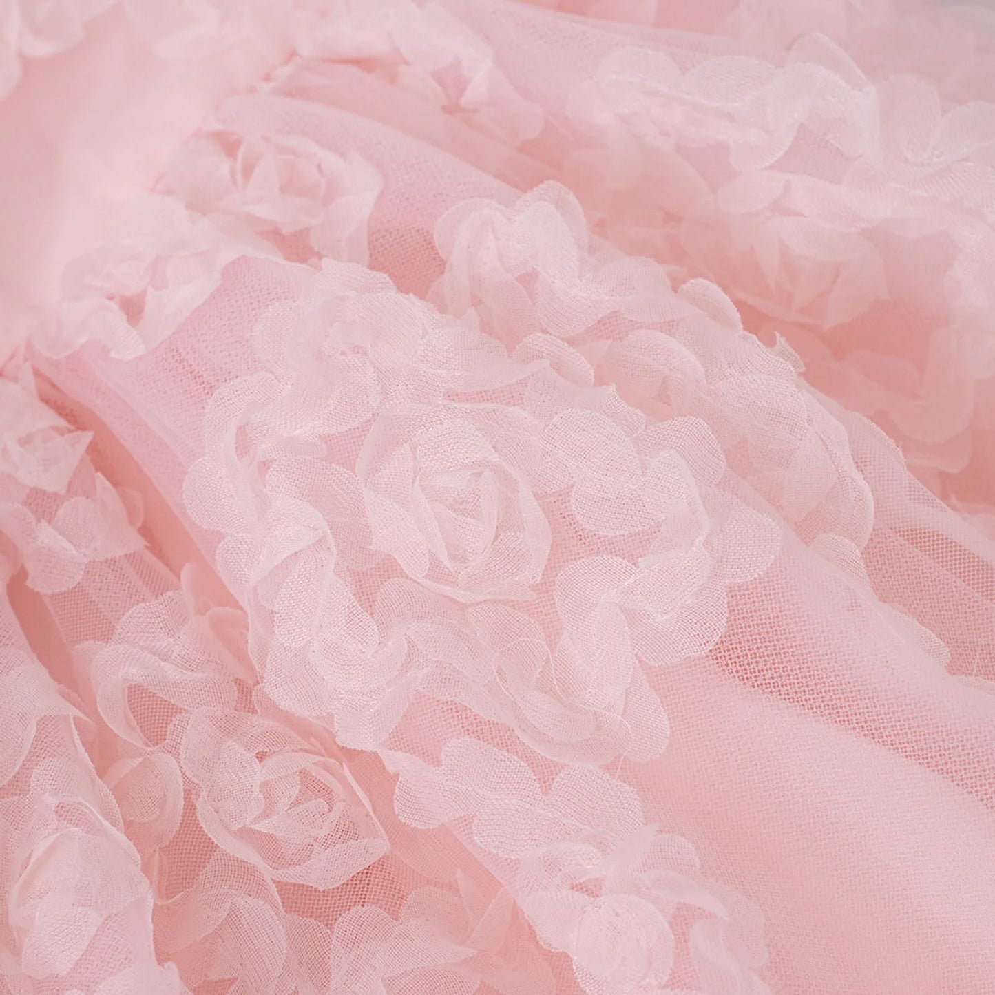 Fashion Cute Party Dress Elegant Gown Host Performance Princess Gown Comfortable Puff Sleeves Solid Color Party Princess Dress