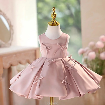 Party Dress Girls Birthday New Princess Gown Kids Pageant Host Piano RecitalFormal Occasion Outfit Dresses Flower Girl Elegant
