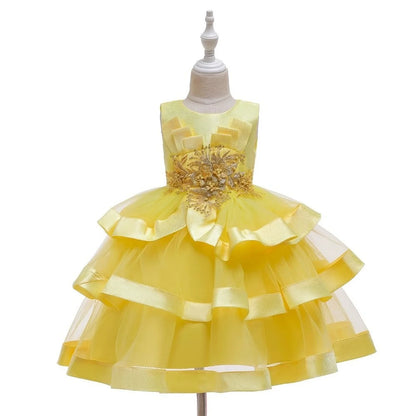 Fashionable Dresses Girl Dress for Girls tutu Kids Clothing Elegent Organza Girls Dresses for Children Princess Party Custumes
