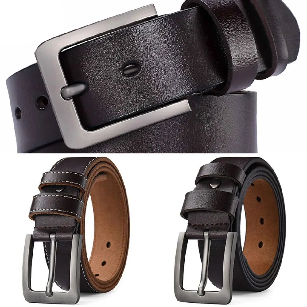 Waist Accessories Retro Men Belt Versatile Classic Casual Belts Durable Leather Belt Daily Wear