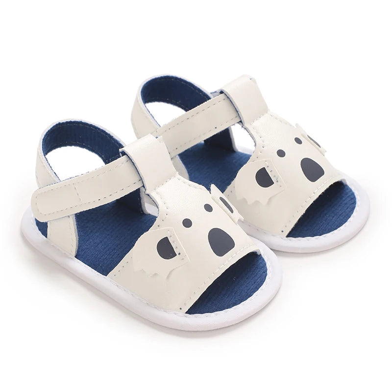 HAIZHIW Cute Cartoon 0-18M Newborn Baby Boys Summer Shoes Sandals First Walkers Newborn Shoes Casual Soft Sole Sandals