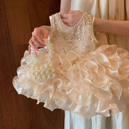 Baby Girls Dress Newborn Clothes Princess Dress Big Bow For Toddler 1st Year Birthday Wedding Christening Infant Party tutu Gown