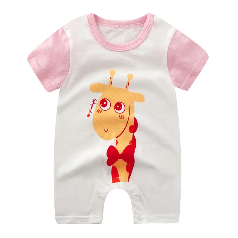 Newborn Baby Boy Clothes Bodysuit For Newborns Summer Romper Baby Girls Clothes Cotton Short Sleeved Jumpsuit